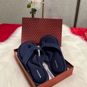 Memory Foam Navy Sandals